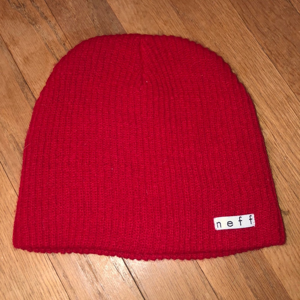 Red winter beanie